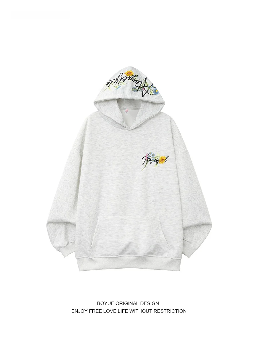 Толстовка с вышивкой Boyue American Sle ex Свободная повседневная универсальная толстовка с капюшоном для пар Jaet Youth Long Sve
Толстовка с вышивкой Boyue American Sle ex Свободная повседневная универсальная толстовка с капюшоном для пар Jaet Youth Long Sve