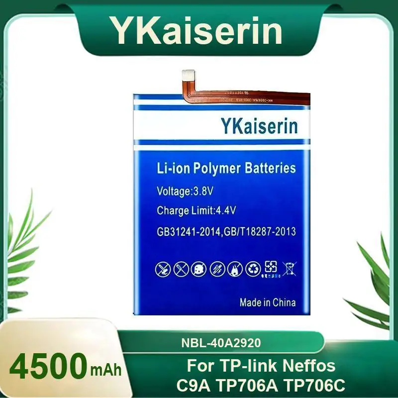 High Quality 4500Mah Mobile Phone Battery Robust For TP-Link Neffos C9A TP706A TP706C Nbl-40A2920
High Quality 4500Mah Mobile Phone Battery Robust For TP-Link Neffos C9A TP706A TP706C Nbl-40A2920