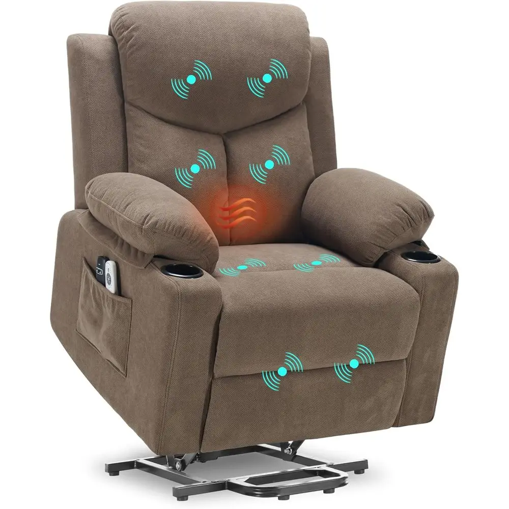 Massage and Heat Recliner Chair with USB & Type-C Ports, Cup Holders, Infinite Position Adjustment
Massage and Heat Recliner Chair with USB & Type-C Ports, Cup Holders, Infinite Position Adjustment