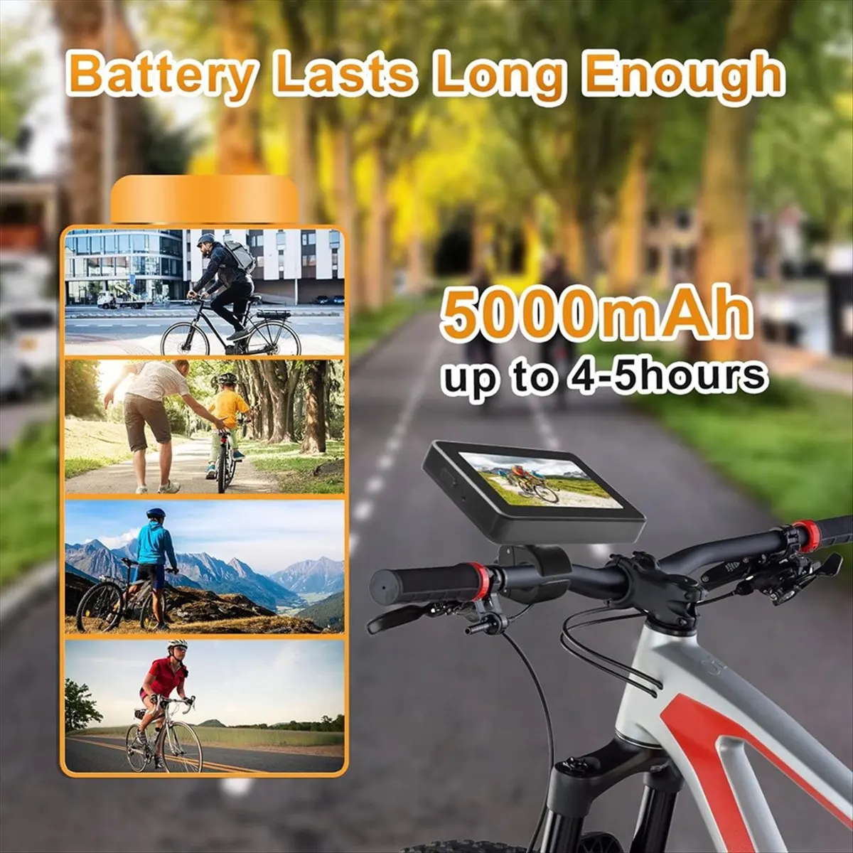 AD10 1080P Bike Recorder Camera Portable Night Vision Bicycle Rear View Camera 4.3 Inch Monitor for Mountain,Road Bike,E-Bike
AD10 1080P Bike Recorder Camera Portable Night Vision Bicycle Rear View Camera 4.3 Inch Monitor for Mountain,Road Bike,E-Bike