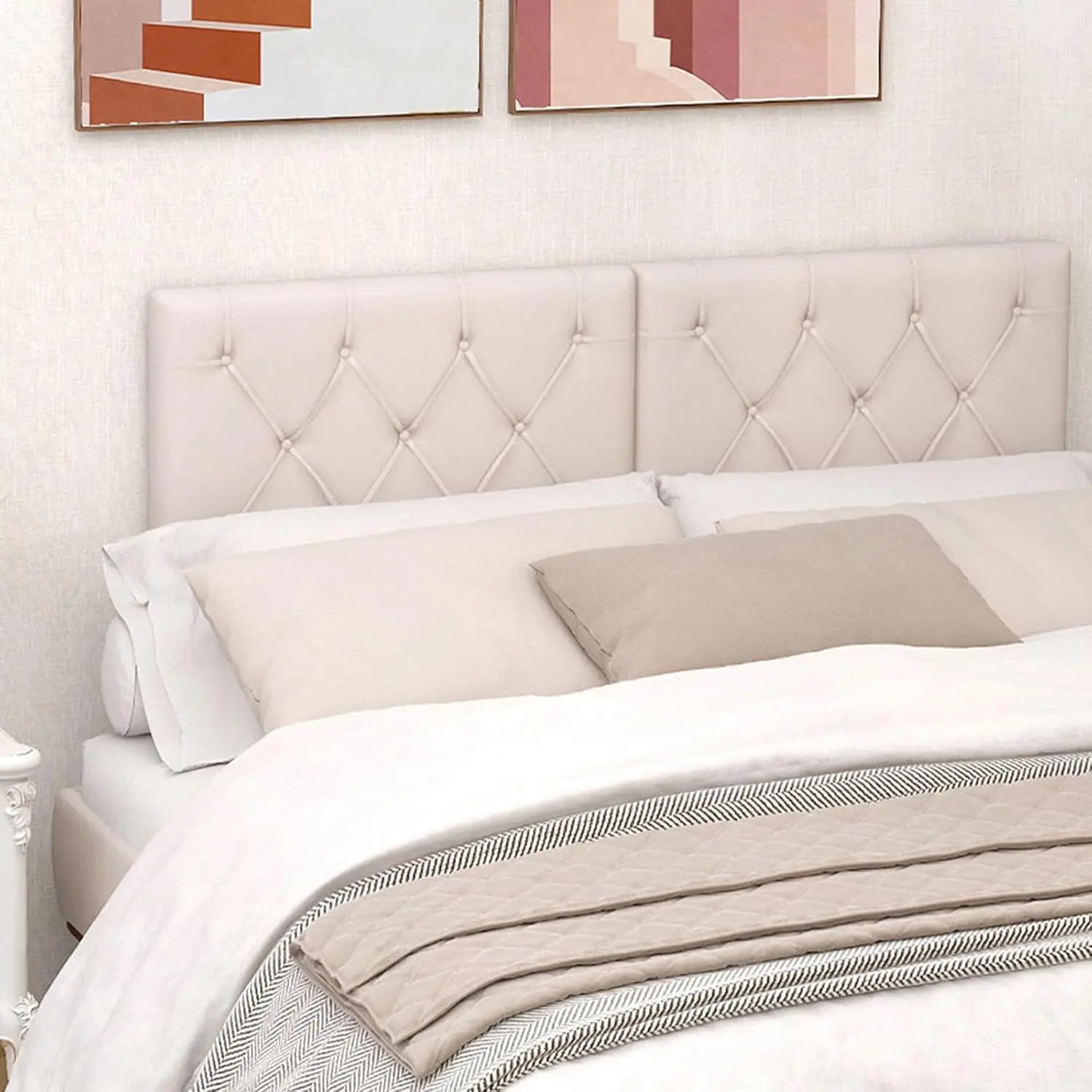 Upholstered Headboard For Full/Queen/King Size Bed, Wall Mounted Headboard Only, Modern Button Tufted Headboard For Bedroom,
Upholstered Headboard For Full/Queen/King Size Bed, Wall Mounted Headboard Only, Modern Button Tufted Headboard For Bedroom,