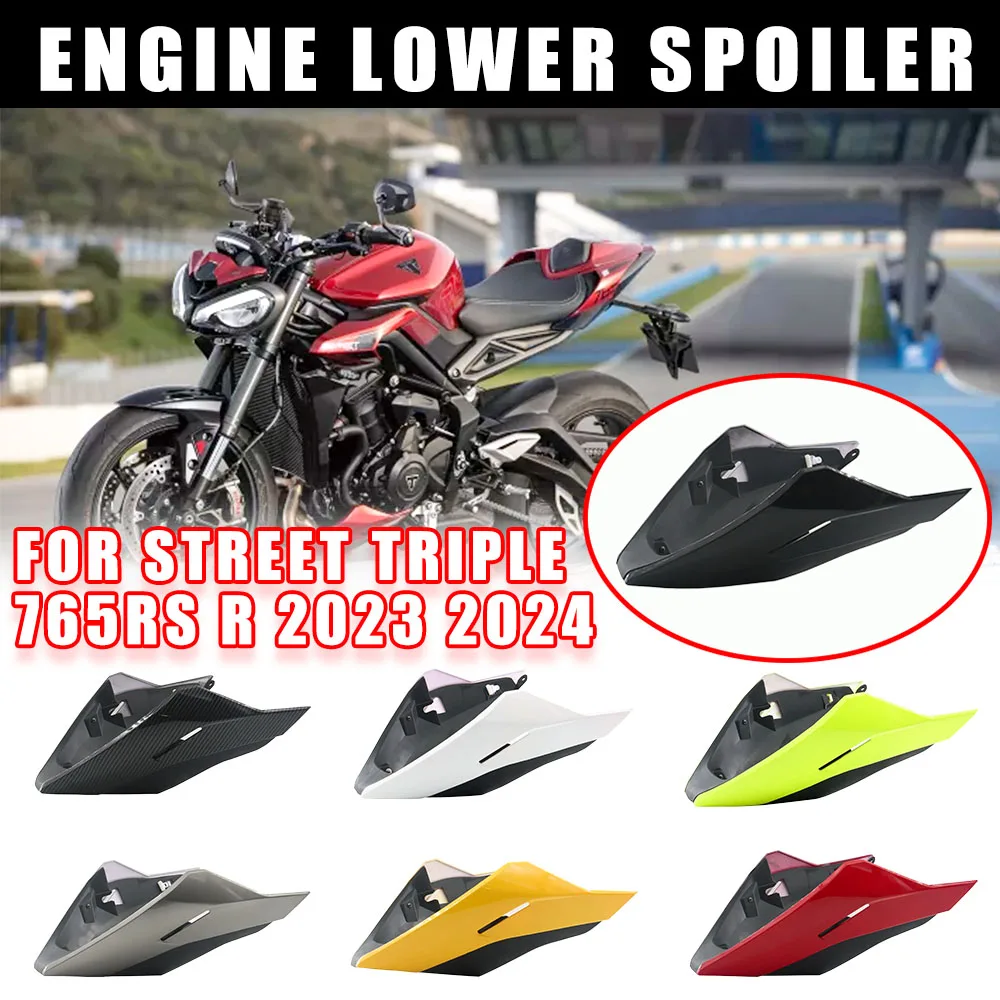 NEW For Street Triple 765 RS 765R 2023 2024 Motorcycle Engine Lower Spoiler Body Bellypan Fairing Protector Guard Chassis Shield
NEW For Street Triple 765 RS 765R 2023 2024 Motorcycle Engine Lower Spoiler Body Bellypan Fairing Protector Guard Chassis Shield