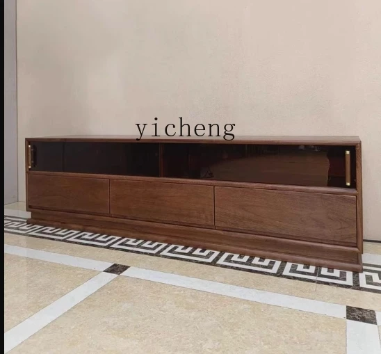 Black Walnut Wood TV Cabinet Floor-standing Home Living Room Solid Wood Storage Cabinet
Black Walnut Wood TV Cabinet Floor-standing Home Living Room Solid Wood Storage Cabinet