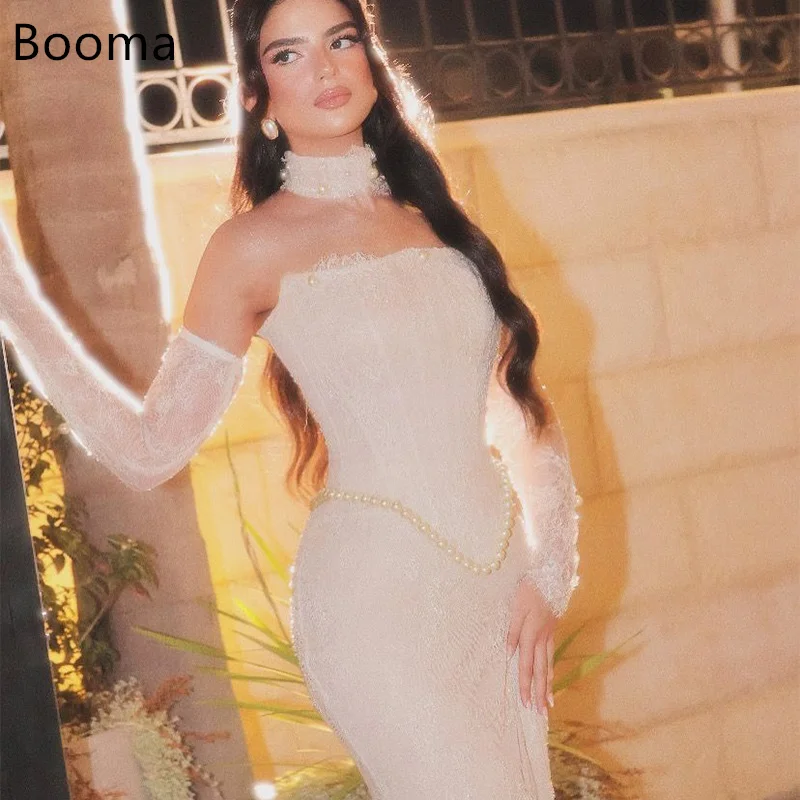 Booma Strapless Mermaid Simple Lace Pearls Elegant Wedding Dresses Sleeveless Long Brides Gown Custom Made 2025
Booma Strapless Mermaid Simple Lace Pearls Elegant Wedding Dresses Sleeveless Long Brides Gown Custom Made 2025