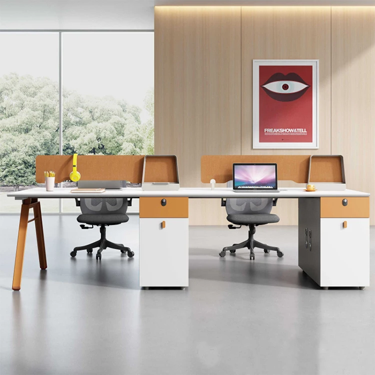 Hot Selling 4 Staff Office Modern Desk Modular Computer Table Workstation With Hutch and Drawer
Hot Selling 4 Staff Office Modern Desk Modular Computer Table Workstation With Hutch and Drawer