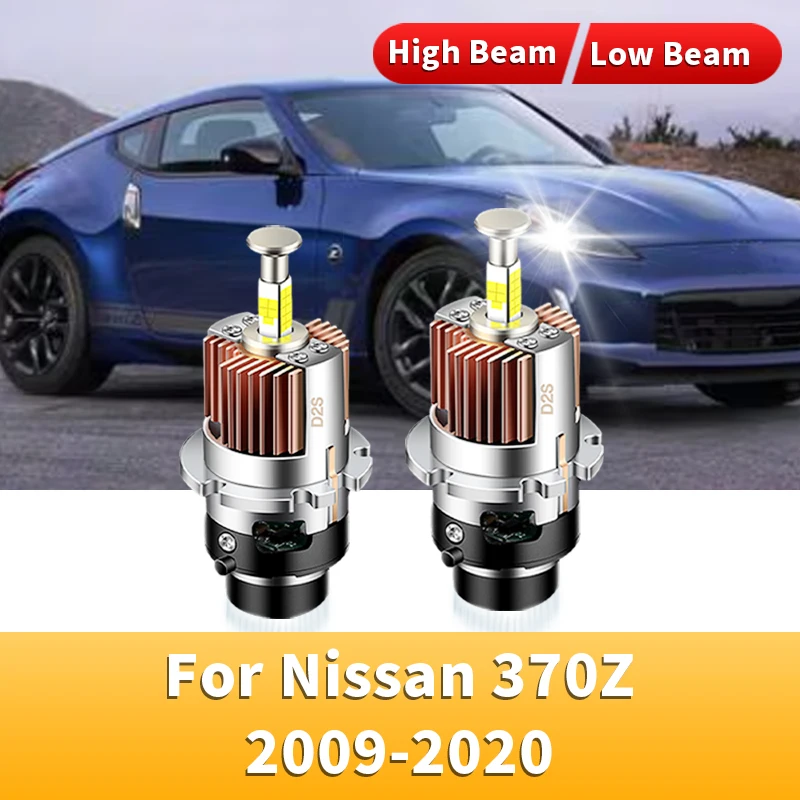 2Pcs 12V 35W HID Bulb Xenon Lamp Light Headlight For Nissan 370Z 2009 2010 2011-2020 Canbus No Error 360° 6000K LED Headlights
2Pcs 12V 35W HID Bulb Xenon Lamp Light Headlight For Nissan 370Z 2009 2010 2011-2020 Canbus No Error 360° 6000K LED Headlights