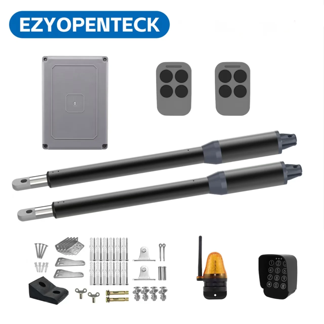 Automatic Gate Opener Kit Electric Dual Swing Gate Opener Heavy Duty Gate Motor 200KG (Dual Gate Opener) with Remote Control
Automatic Gate Opener Kit Electric Dual Swing Gate Opener Heavy Duty Gate Motor 200KG (Dual Gate Opener) with Remote Control