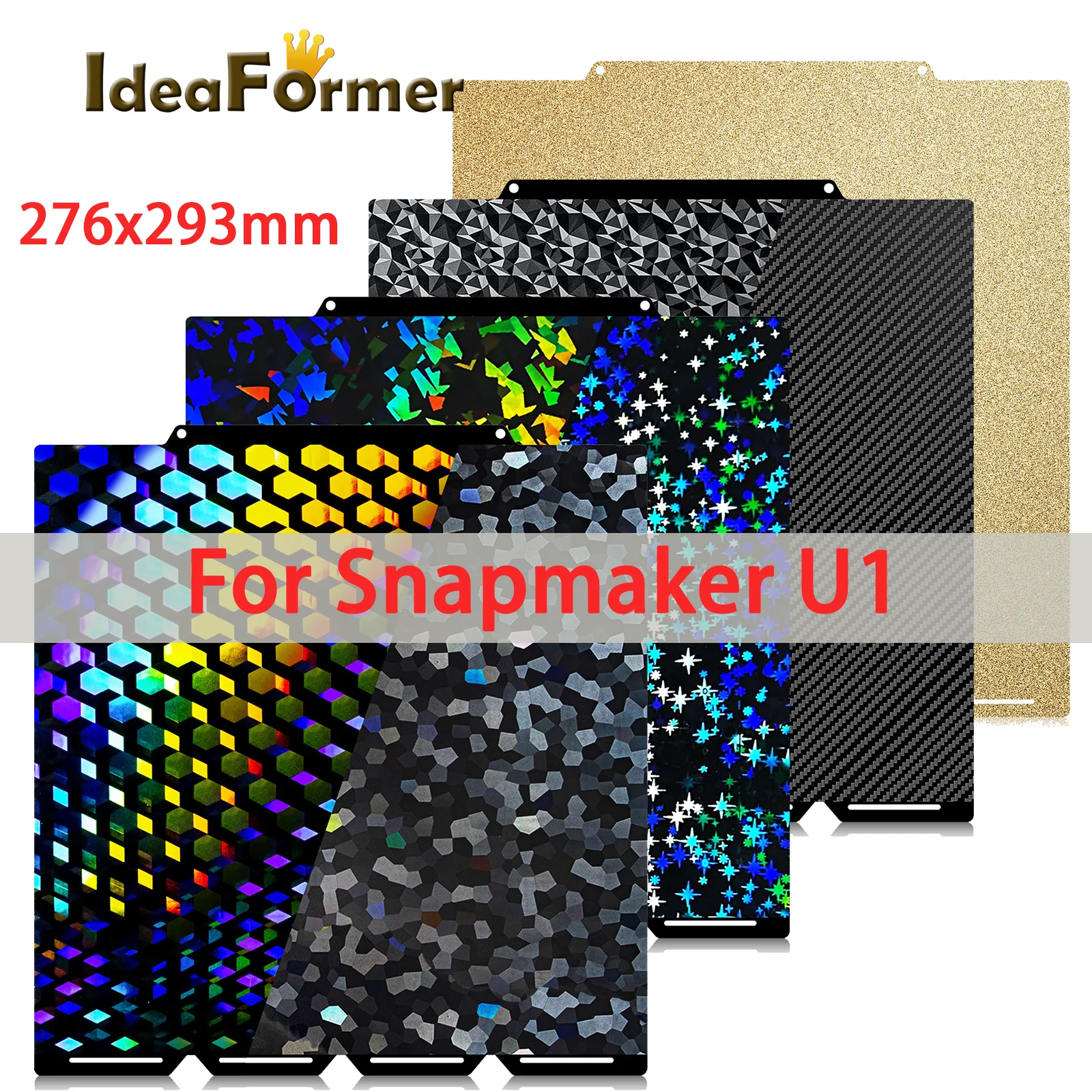 Snapmaker U1 3D Printer PEI PEO Plate Double-Sided Printing Sheet Hot End For PLA/PETG Strong Adhesion 3D Printer Build Surface
Snapmaker U1 3D Printer PEI PEO Plate Double-Sided Printing Sheet Hot End For PLA/PETG Strong Adhesion 3D Printer Build Surface