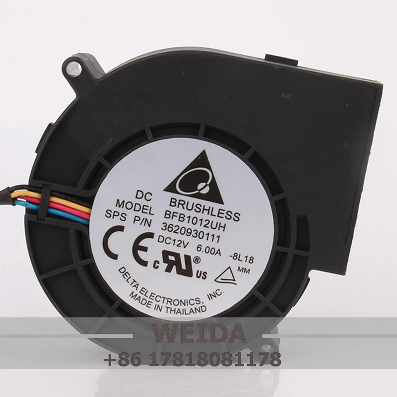 BFB1012UH Cooling Fan for Delta 24V48V DC12V 6A ECAC 97X97X33MM 9CM 9733 Turbo Blower Warm Air Oven Exhaust Fan Heat Dissipation
BFB1012UH Cooling Fan for Delta 24V48V DC12V 6A ECAC 97X97X33MM 9CM 9733 Turbo Blower Warm Air Oven Exhaust Fan Heat Dissipation