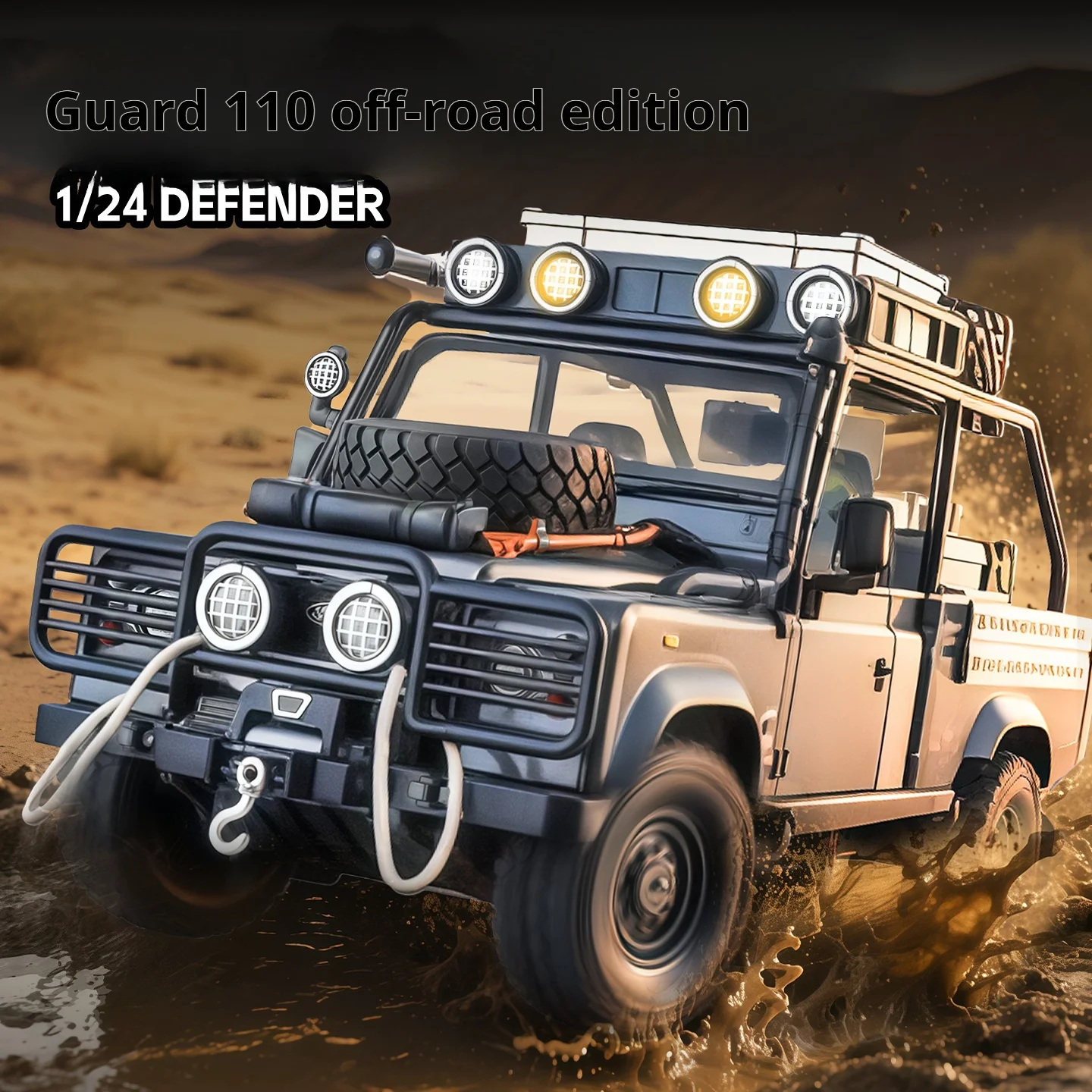 1:24 Scale Simulation Modification Off-road Land Rover Defender Alloy Diecast Classic Car Model Sound Light boys toy Kid Gift
1:24 Scale Simulation Modification Off-road Land Rover Defender Alloy Diecast Classic Car Model Sound Light boys toy Kid Gift
