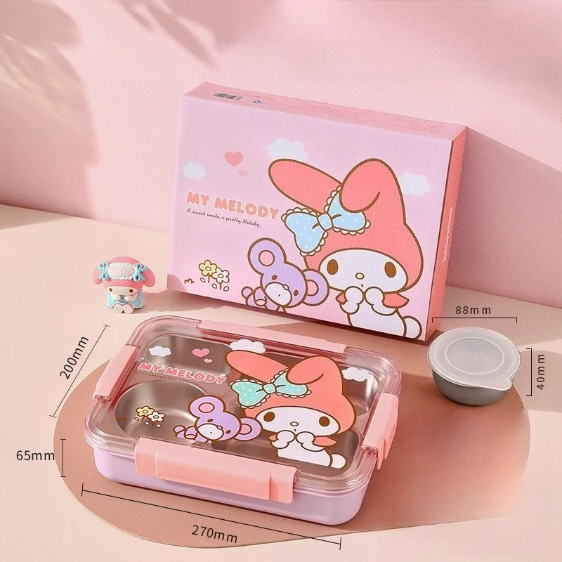 Kawaii Sanrio Mymelody 1500ML Stainless Steel Cartoon Shaped Bento Box Can Heated and Portable for Outdoor Use Children's Gifts
Kawaii Sanrio Mymelody 1500ML Stainless Steel Cartoon Shaped Bento Box Can Heated and Portable for Outdoor Use Children's Gifts