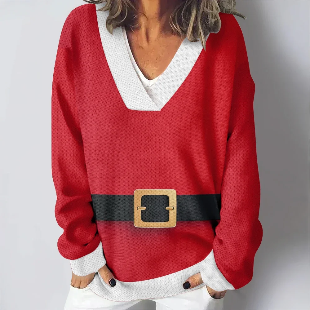 Funny Santa Claus Cosplay V-neck Casual Sweatshirt Cute Women Casual Hoodie Harajuku Cool Pullovers Christmas Gift Solf Cozy Top
Funny Santa Claus Cosplay V-neck Casual Sweatshirt Cute Women Casual Hoodie Harajuku Cool Pullovers Christmas Gift Solf Cozy Top