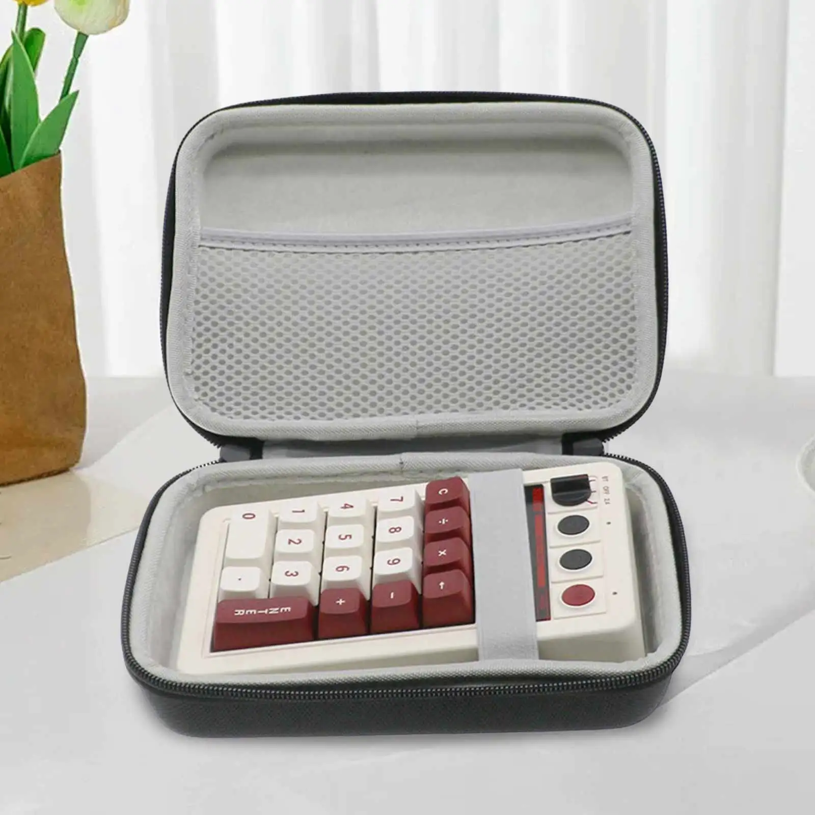 Protective Storage Bag with Mesh Pocket Shockproof Storage Box Compatible for 8BitDo Retro 18 Mechanical Numpad
Protective Storage Bag with Mesh Pocket Shockproof Storage Box Compatible for 8BitDo Retro 18 Mechanical Numpad