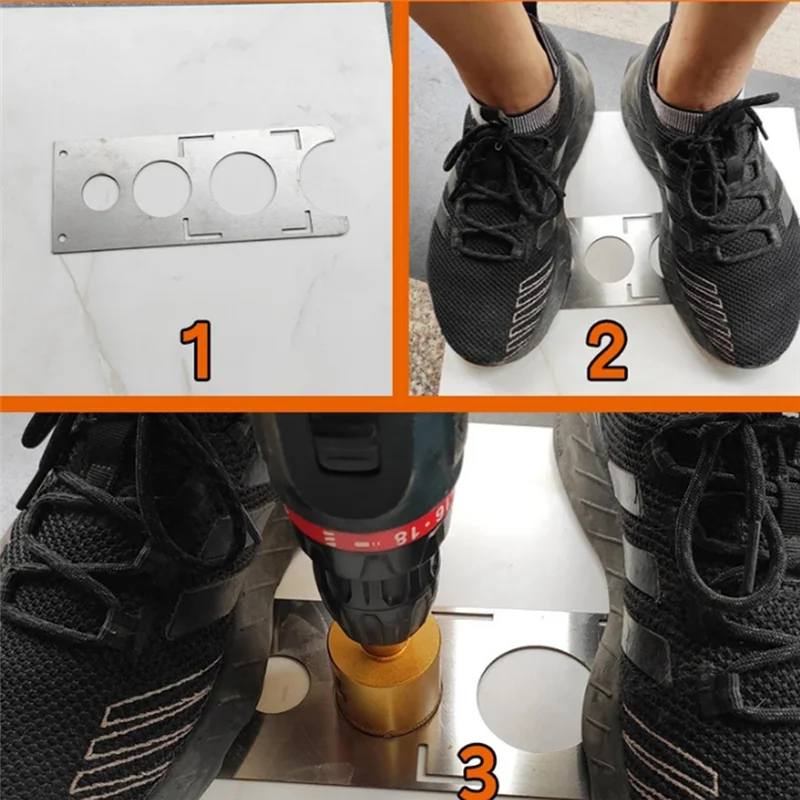 AA63 HOT Многофункциональный универсальный локатор отверстий для плитки 40 см Универсальная линейка Толщина 1 мм Инструмент для сверления Прочный Простота установки Простота 
AA63 HOT Многофункциональный универсальный локатор отверстий для плитки 40 см Универсальная линейка Толщина 1 мм Инструмент для сверления Прочный Простота установки Простота