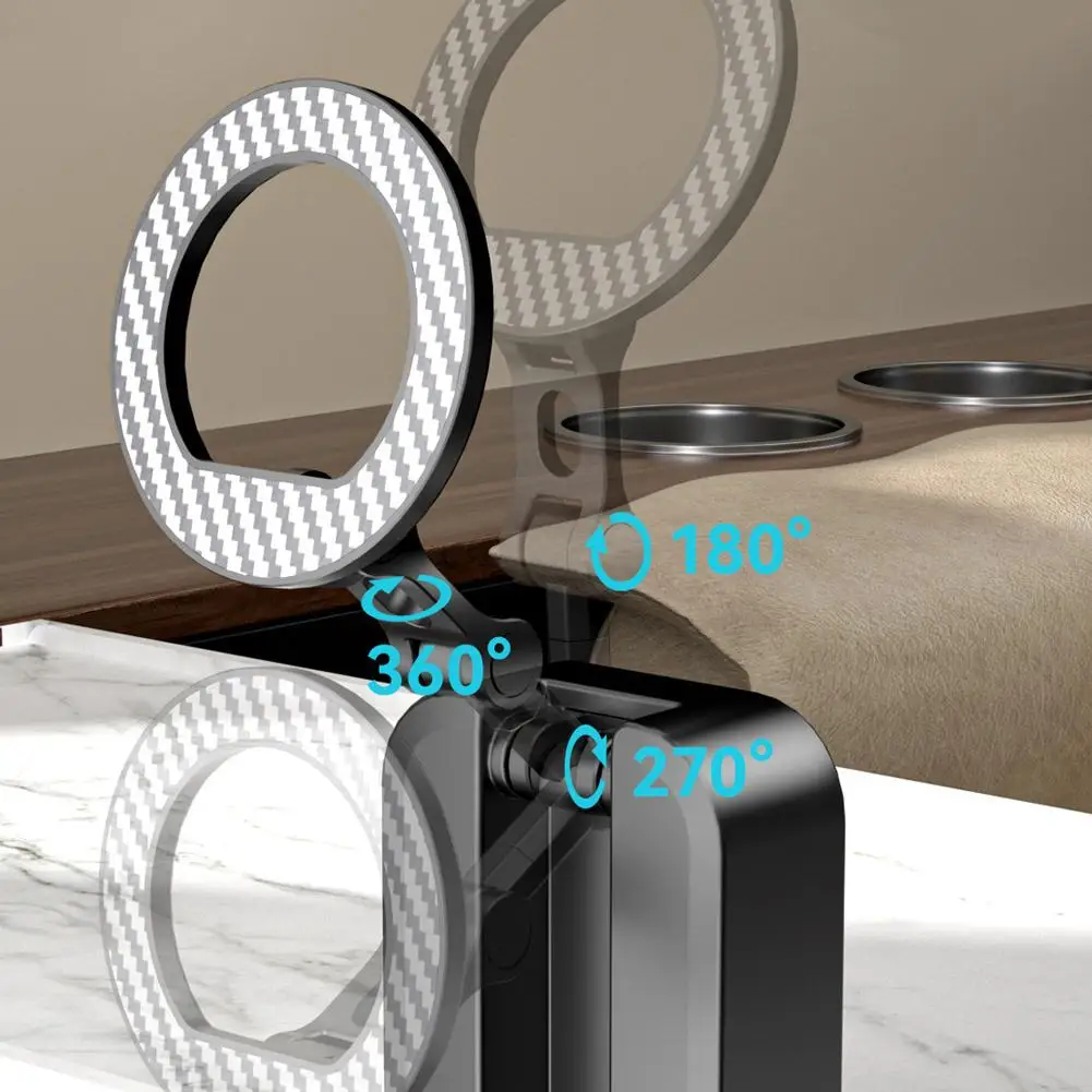 Magnetic Phone Holder For Magsafe Alloy Rotating Double-Sided Magnet Mount Foldable Multifunctional Travel Desktop Stand Bracket
Magnetic Phone Holder For Magsafe Alloy Rotating Double-Sided Magnet Mount Foldable Multifunctional Travel Desktop Stand Bracket