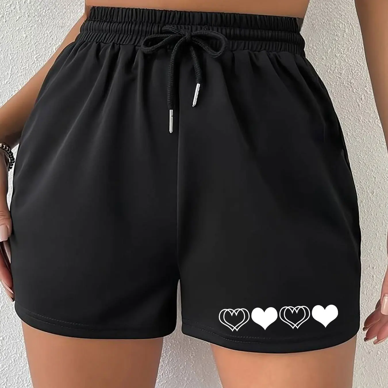 Ladies' Casual Heart-shaped Pattern Shorts, Summer Casual Versatile American Trend Outerwear Pants, Summer Beach Pants
Ladies' Casual Heart-shaped Pattern Shorts, Summer Casual Versatile American Trend Outerwear Pants, Summer Beach Pants