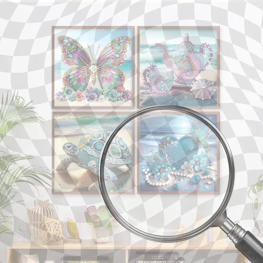 4Pcs 30x30cm Beach 5D DIY Special Shape Crystal Partial Diamond Painting Kit
4Pcs 30x30cm Beach 5D DIY Special Shape Crystal Partial Diamond Painting Kit
