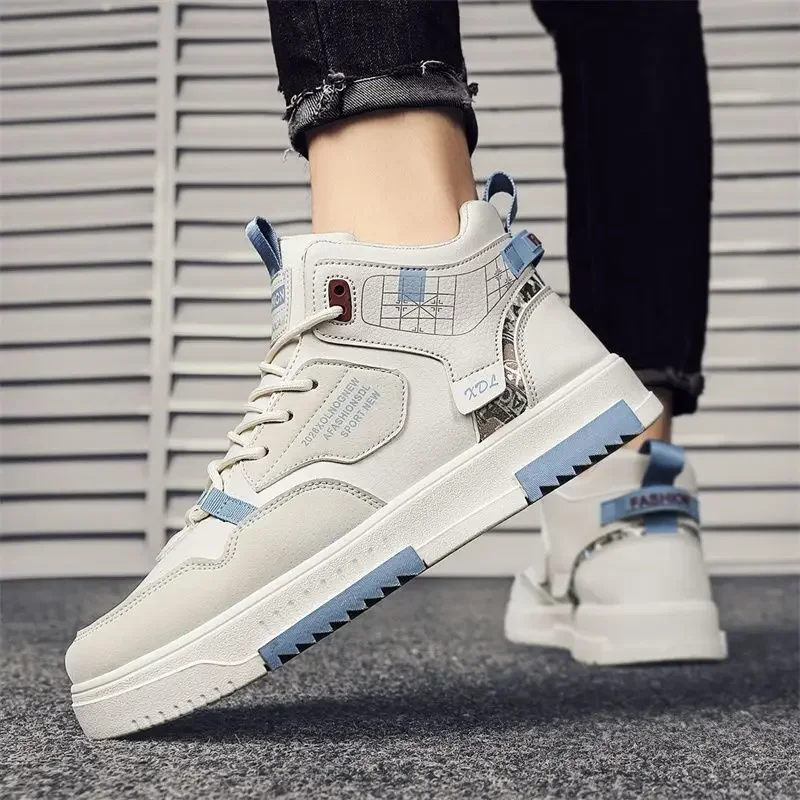 New breathable high-top Men's sports Shoes outdoor Comfortable Men Sneakers Men's Casual Board Shoes students leisure shoe
New breathable high-top Men's sports Shoes outdoor Comfortable Men Sneakers Men's Casual Board Shoes students leisure shoe