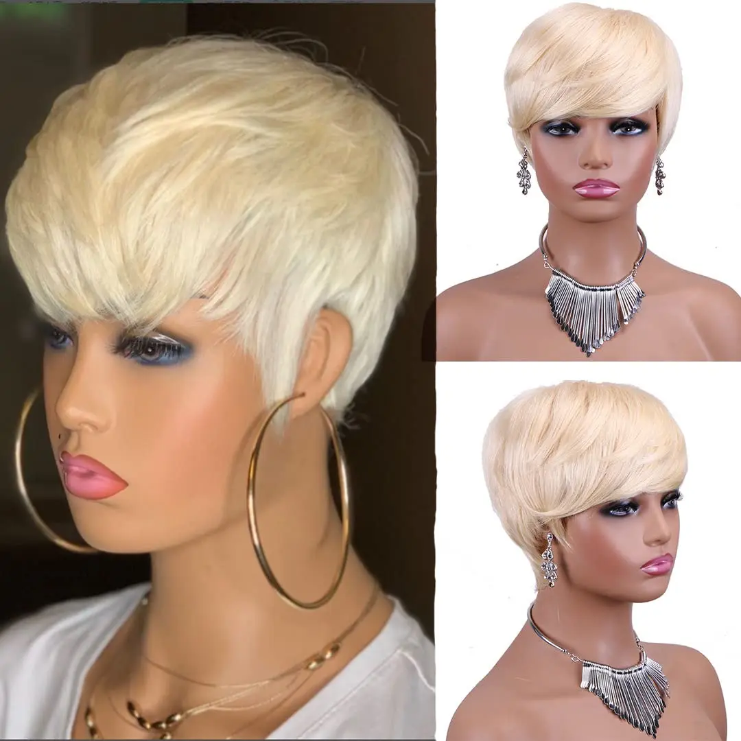 Short 613 Human Hair Pixie Cut Wigs for Black Women Bob Wigs Layered Wigs for Daily Wig Full Machine Made Wig
Short 613 Human Hair Pixie Cut Wigs for Black Women Bob Wigs Layered Wigs for Daily Wig Full Machine Made Wig