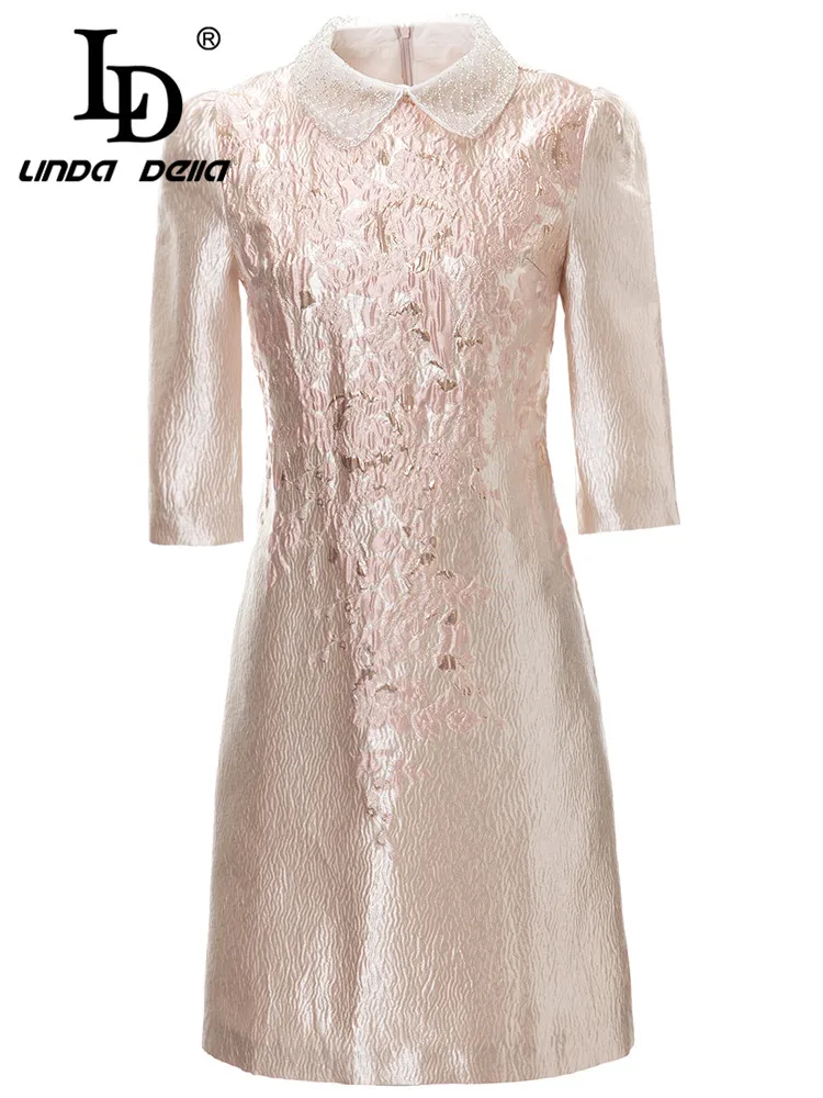 LD LINDA DELLA Summer New Style Elegant and Pretty Dresses Women's Lace collar Vintage Rough Print Slim Fit Mini Dress
LD LINDA DELLA Summer New Style Elegant and Pretty Dresses Women's Lace collar Vintage Rough Print Slim Fit Mini Dress