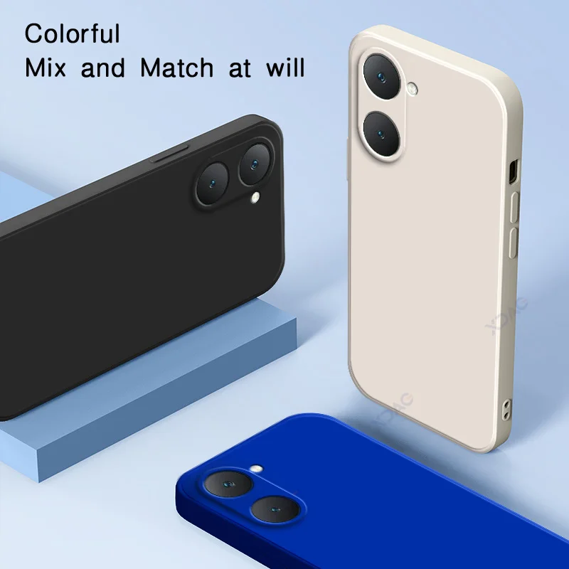 Original Square Liquid Silicone Phone Case for VIVO T3 Lite VIVOT3 T3Lite 5G 360 Soft Anti-drop Shockproof Back Cover Coque Bags
Original Square Liquid Silicone Phone Case for VIVO T3 Lite VIVOT3 T3Lite 5G 360 Soft Anti-drop Shockproof Back Cover Coque Bags