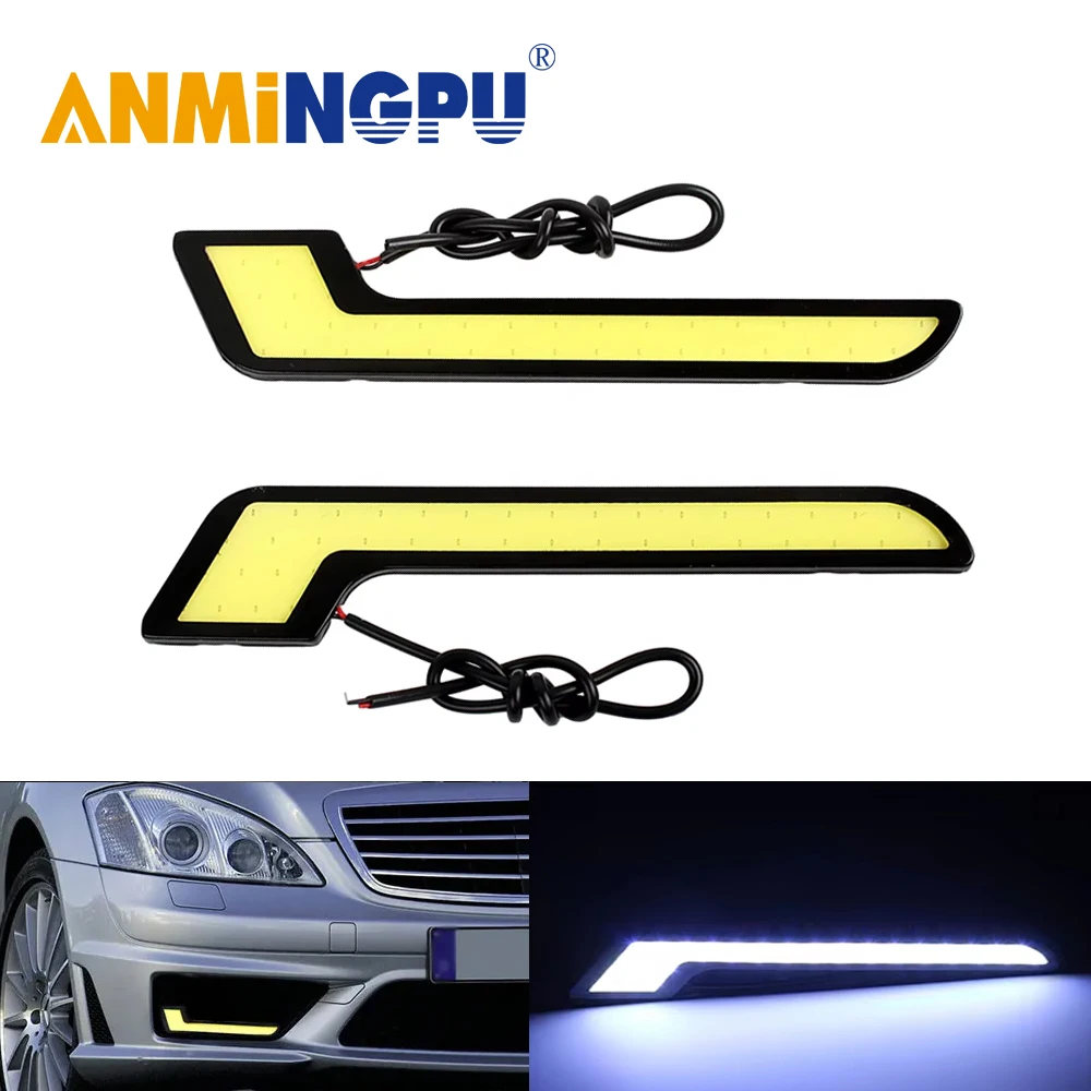 Car 2Pcs Super Bright L-Shape COB DRL LED Daytime Running Light for Offroad SUV Auto LED External Driving Fog Lamp Car Day Light
Car 2Pcs Super Bright L-Shape COB DRL LED Daytime Running Light for Offroad SUV Auto LED External Driving Fog Lamp Car Day Light
