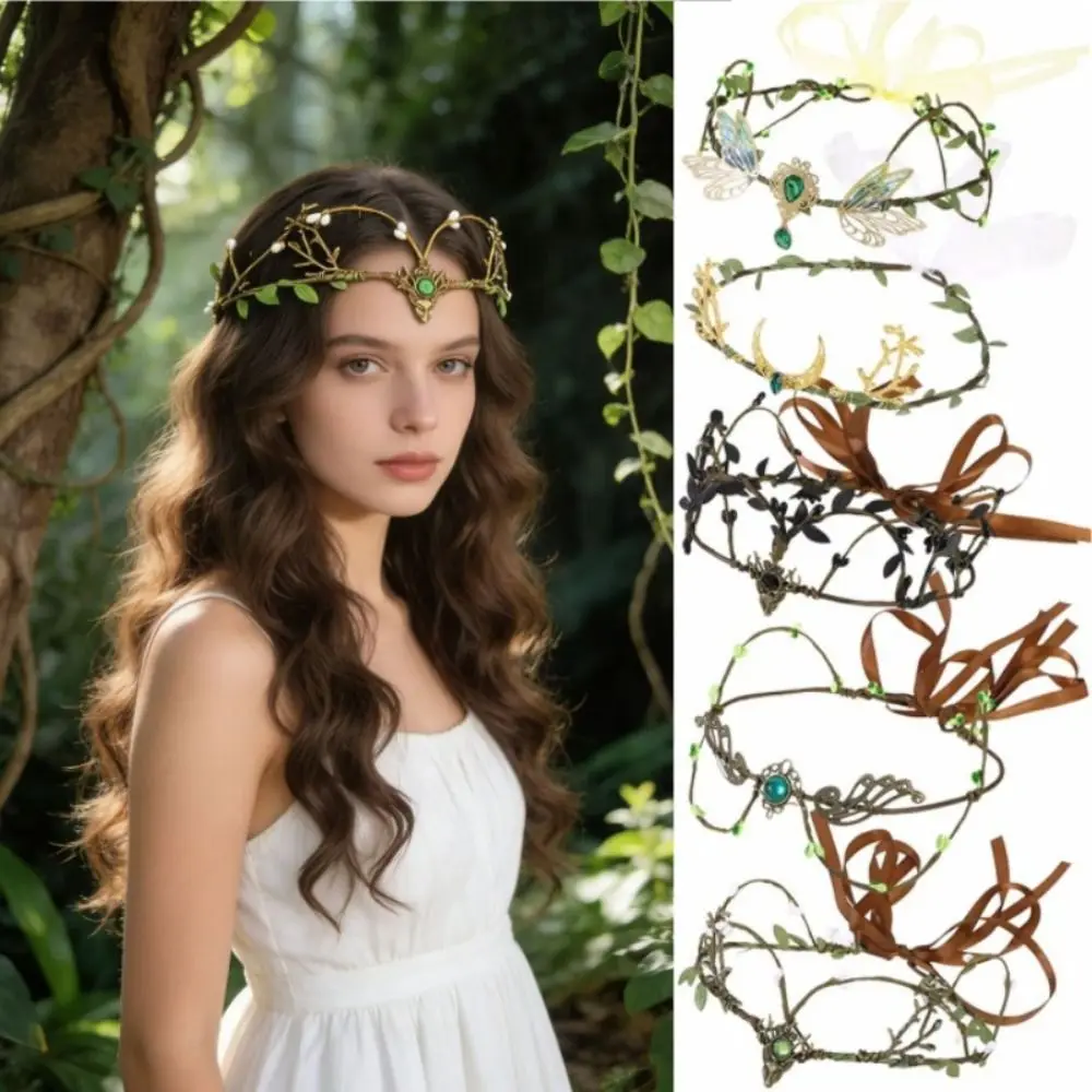 Headpiece Elf Garland Artificial Floral Rhinestone Decoration Flower Vines Crown Bride Hairstyles Princess Headdress Women
Headpiece Elf Garland Artificial Floral Rhinestone Decoration Flower Vines Crown Bride Hairstyles Princess Headdress Women