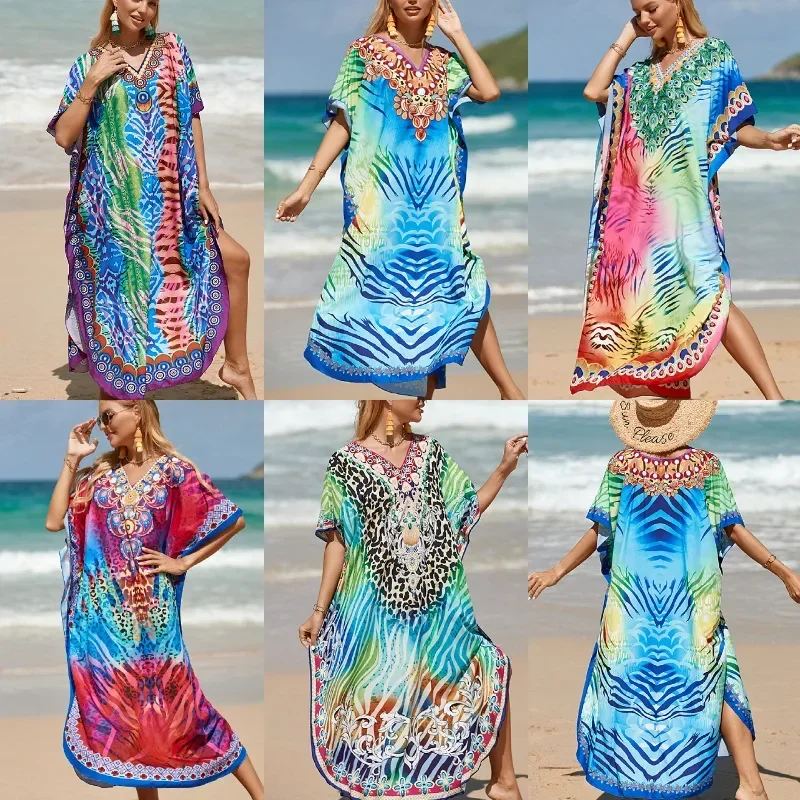 2025 Spring Summer Printed Beach Blouse Bikini Blouse Beach Coat Women's Sunscreen Clothes
2025 Spring Summer Printed Beach Blouse Bikini Blouse Beach Coat Women's Sunscreen Clothes