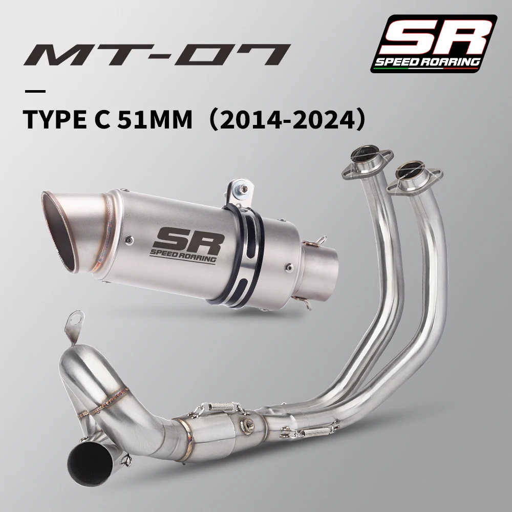 Motorcycle Exhaust System for XSR700 MT07 MT-07 FZ-07 Tracer 2014-2024 High Performance Custom Fit Bike Accessories
Motorcycle Exhaust System for XSR700 MT07 MT-07 FZ-07 Tracer 2014-2024 High Performance Custom Fit Bike Accessories