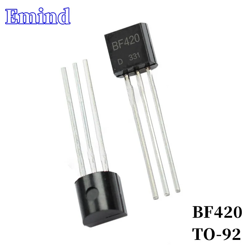 100Pcs BF420 DIP Transistor TO-92 Type NPN Bipolar Amplifier Transistor 300V/100mA
100Pcs BF420 DIP Transistor TO-92 Type NPN Bipolar Amplifier Transistor 300V/100mA