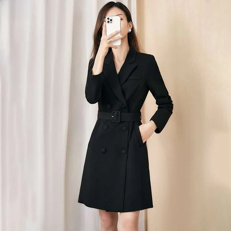 Ol Temperament Slimfit Profional Longsve Hip Suit Dr High Waist A-Line Dr Spring Autumn Seasonal Long Sve Suit for M...
Ol Temperament Slimfit Profional Longsve Hip Suit Dr High Waist A-Line Dr Spring Autumn Seasonal Long Sve Suit for M...