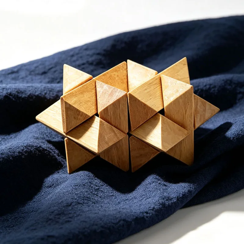 Luban Lock Double Star Wooden 3D Puzzles Interlocking Brain Teaser Adults Kids Difficulty IQ Challenge Educational Toys
Luban Lock Double Star Wooden 3D Puzzles Interlocking Brain Teaser Adults Kids Difficulty IQ Challenge Educational Toys