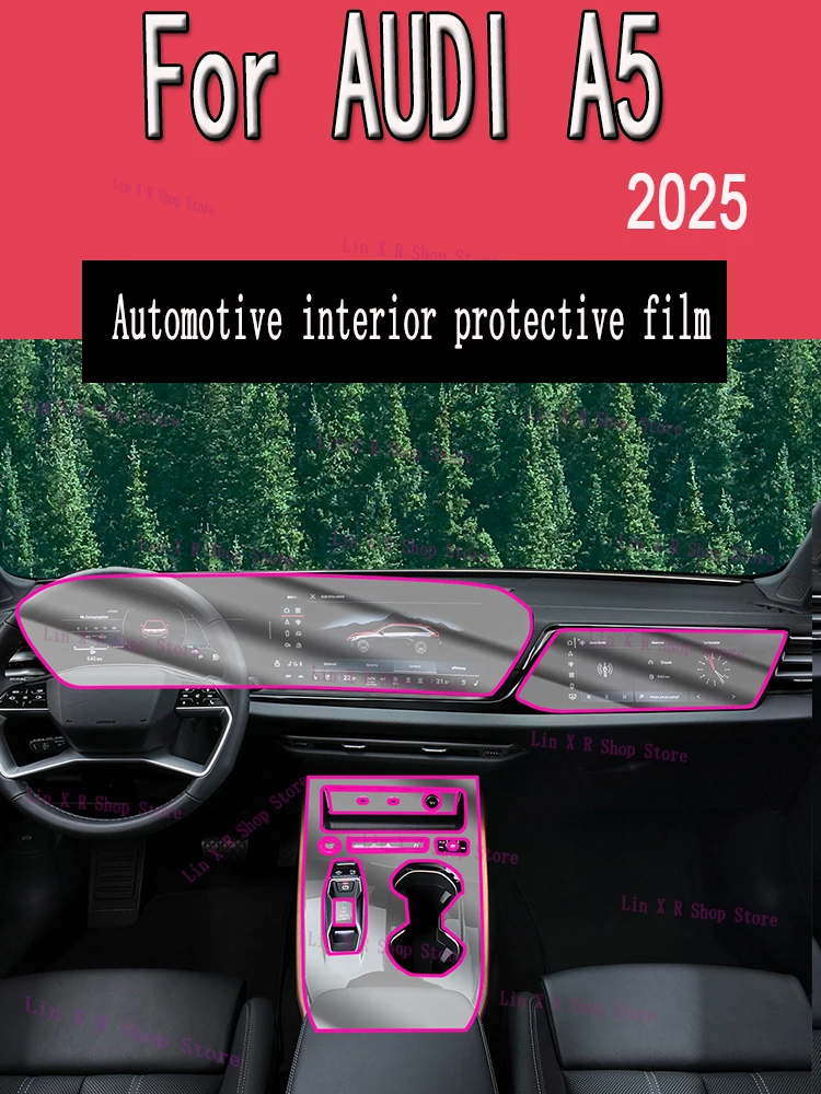 For AUDI A5 (2025)Interior modification screen instrument panel central control transparent TPU protective film
For AUDI A5 (2025)Interior modification screen instrument panel central control transparent TPU protective film