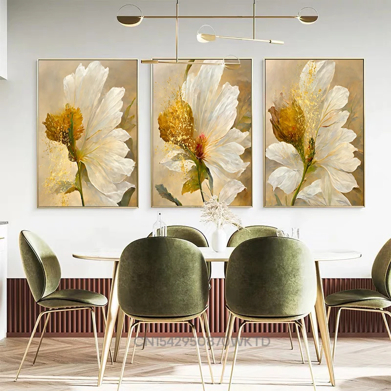 White Blooming Flower Poster Luxury Gold Foil Luxury Decorative Paintings Canvas Wall Art Pictures Modern Living Room Home Decor
White Blooming Flower Poster Luxury Gold Foil Luxury Decorative Paintings Canvas Wall Art Pictures Modern Living Room Home Decor