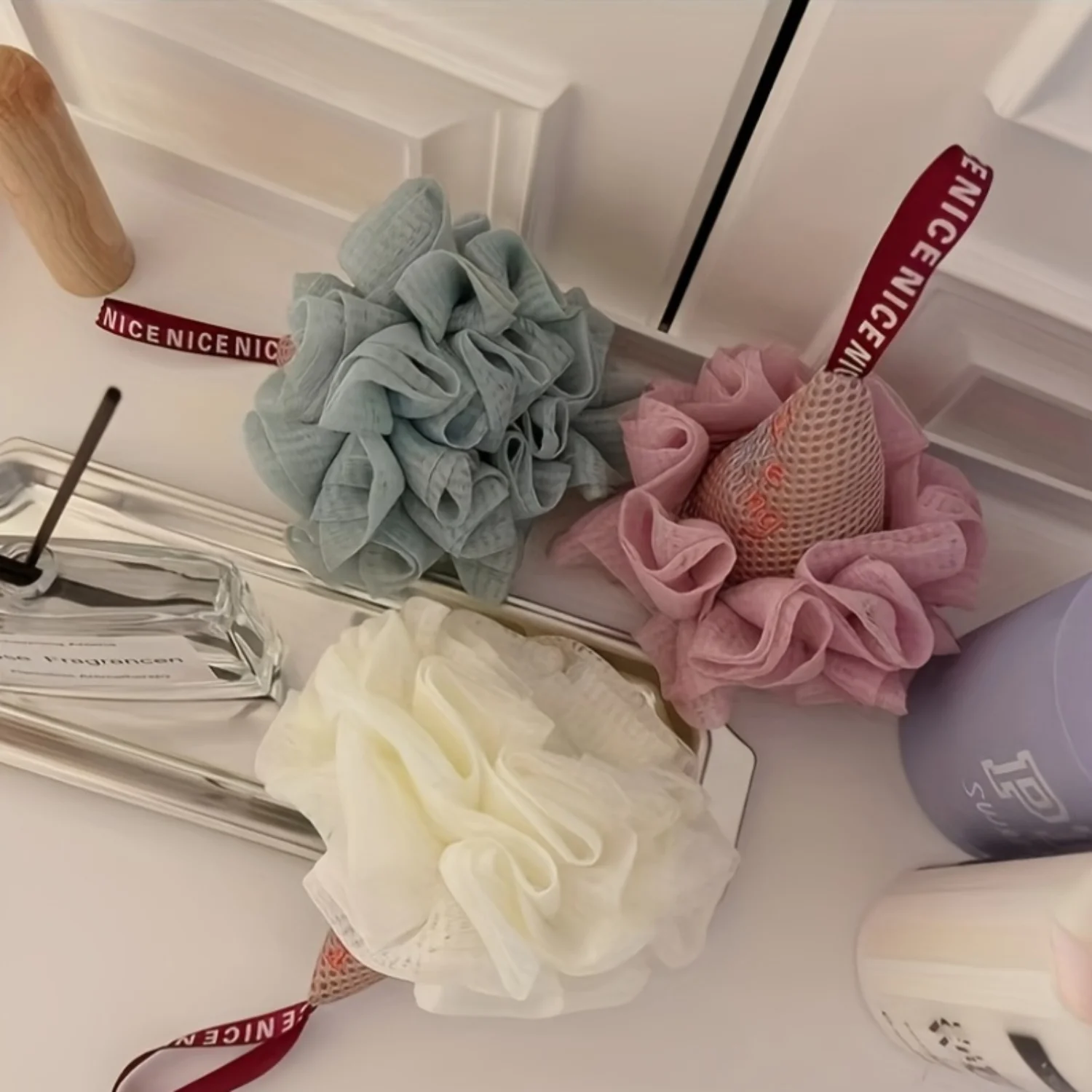 3-Pack Large Soft Loofah Bath Sponge Shower Pouf with Ice Cream Cone Design - Gentle Exfoliating Body Scrubber for Lathering and
3-Pack Large Soft Loofah Bath Sponge Shower Pouf with Ice Cream Cone Design - Gentle Exfoliating Body Scrubber for Lathering and