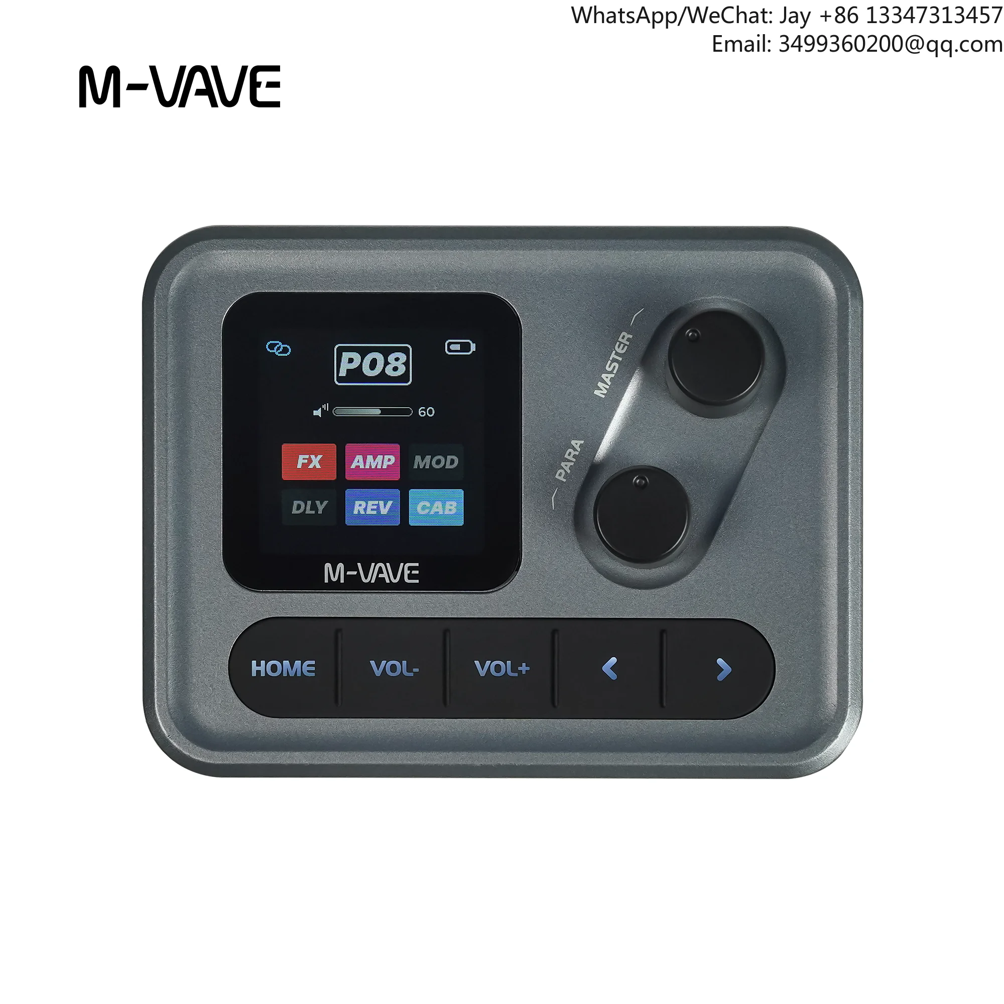 M-VAVE Pocket AMP Mini Guitar Processor W/1.54" HD Screen & Bluetooth/APP Control/100+ Effects,Type-C /for Guitar/Bass Recording
M-VAVE Pocket AMP Mini Guitar Processor W/1.54" HD Screen & Bluetooth/APP Control/100+ Effects,Type-C /for Guitar/Bass Recording