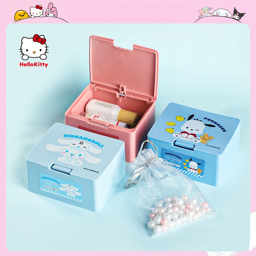 Kawaii Sanrio Hello Kitty Cinnamoroll ватный тампон коробка для хранения ювелирных изделий Melody Kuromi милая косметика всякая всячина пресс-органайзер коробки
Kawaii Sanrio Hello Kitty Cinnamoroll ватный тампон коробка для хранения ювелирных изделий Melody Kuromi милая косметика всякая всячина пресс-органайзер коробки