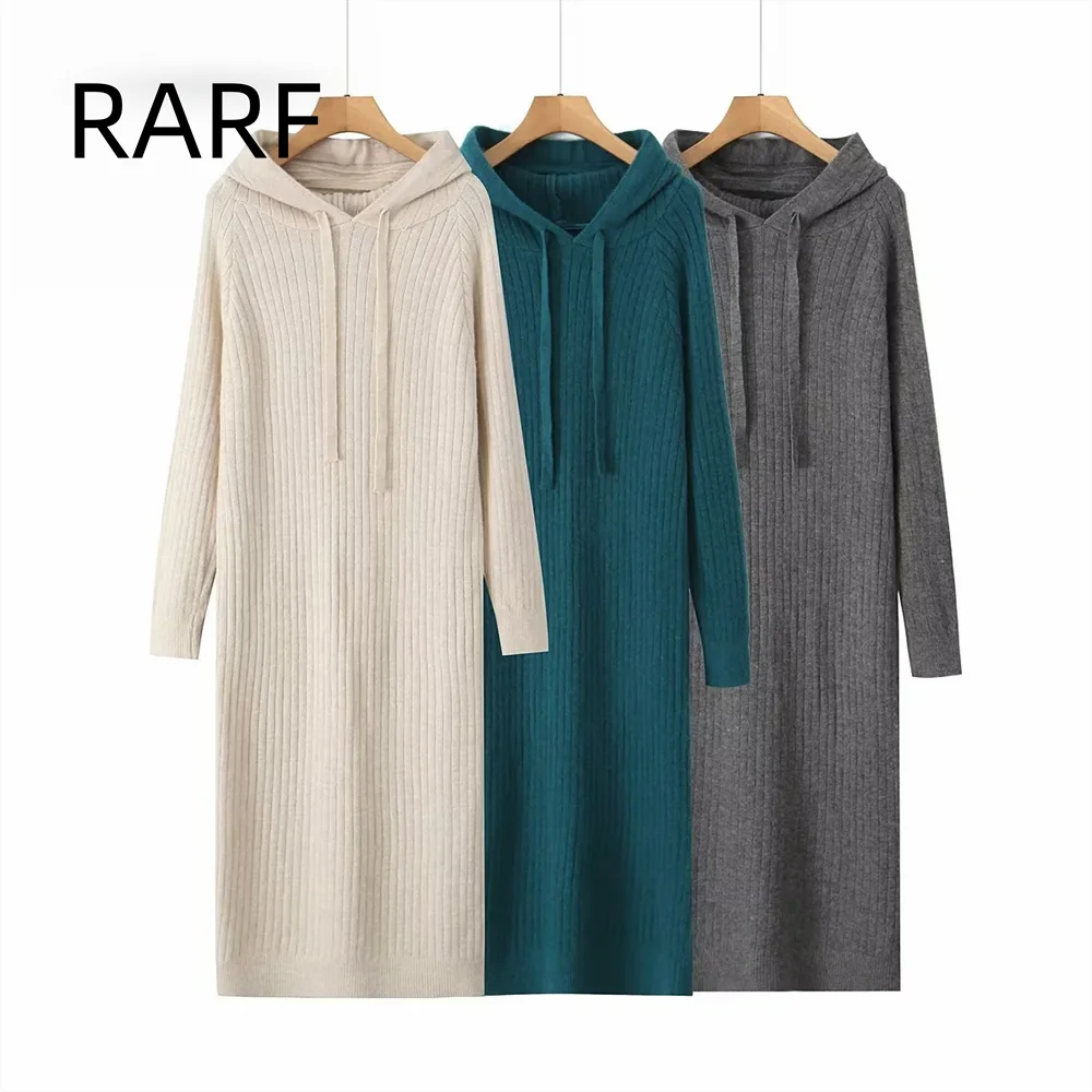 Autumn and winter thick hooded sweater dress straight tube loose long style worn outside knitted skirt long skirt casual
Autumn and winter thick hooded sweater dress straight tube loose long style worn outside knitted skirt long skirt casual