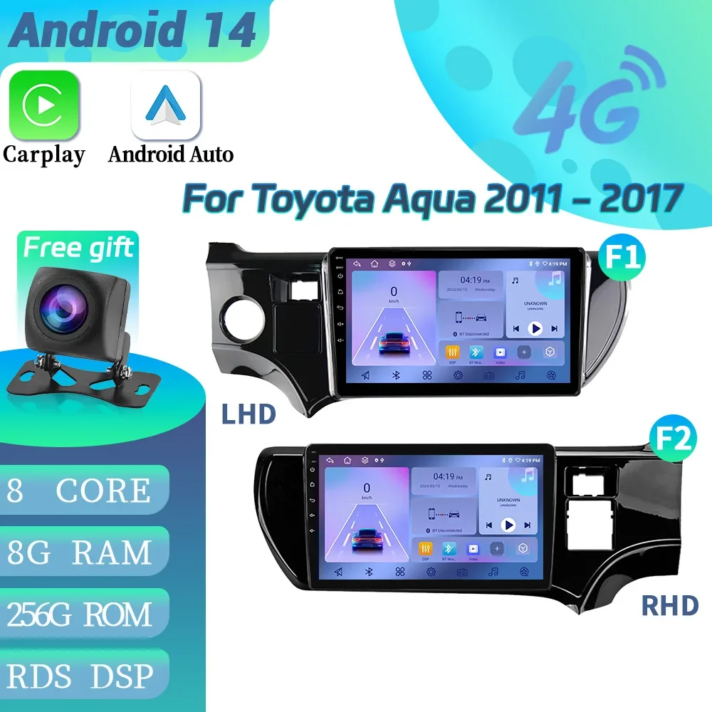 Car Radio Multimedia For Toyota Aqua 2011-2017 Android 14 WIFI Navigation 4G GPS Wireless Bluetooth CarPlay Touch Screen Stereo
Car Radio Multimedia For Toyota Aqua 2011-2017 Android 14 WIFI Navigation 4G GPS Wireless Bluetooth CarPlay Touch Screen Stereo