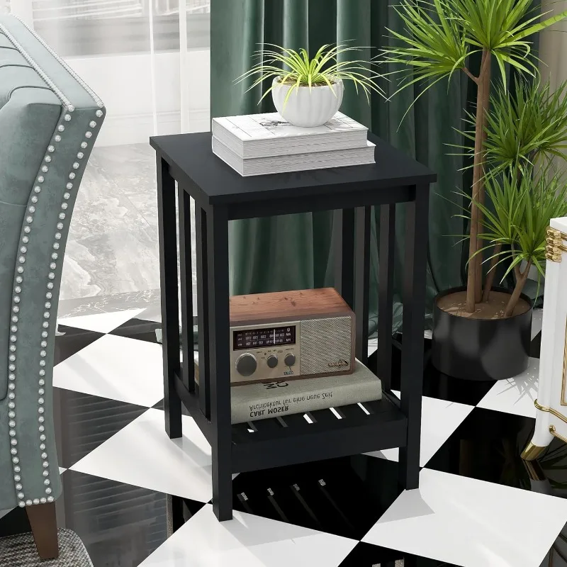 Side Tables Living Room Modern Living Room Stand Rustic End Table Slim Square Couch End Table with Open Storage Shelf Wooden
Side Tables Living Room Modern Living Room Stand Rustic End Table Slim Square Couch End Table with Open Storage Shelf Wooden
