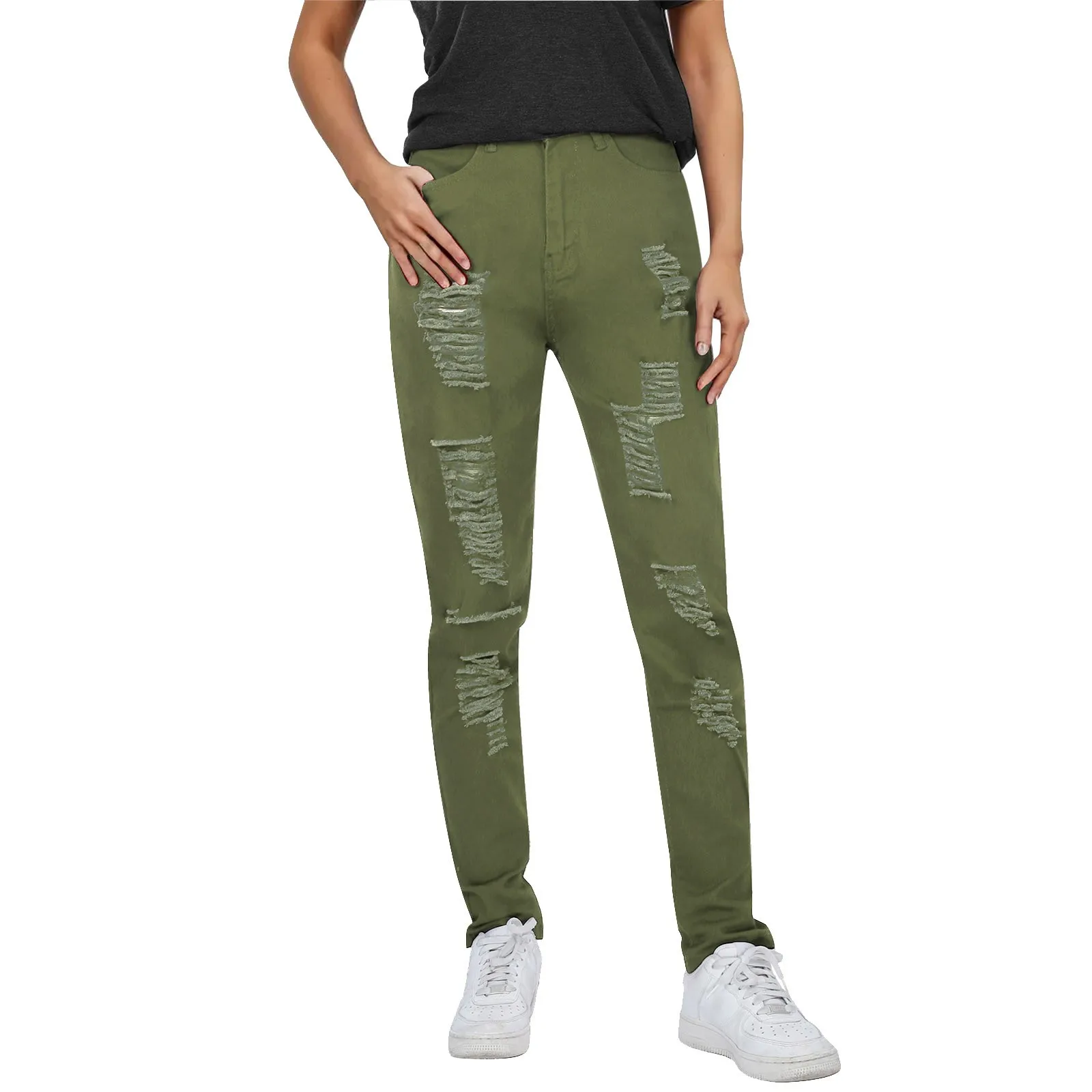 Women Vintage Ripped Denim Pants Stylish Solid Color Double Pocket Leggings Bottoms Spring Outdoor Sports Leisure Streetwear
Women Vintage Ripped Denim Pants Stylish Solid Color Double Pocket Leggings Bottoms Spring Outdoor Sports Leisure Streetwear