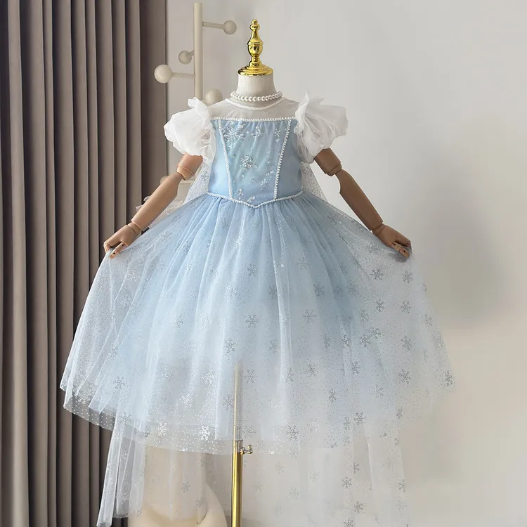 Princess Skirt Dress Girls Summer New Style Birthday Tail Skirt Dress Mesh Fluffy Dress Short Sleeve round Neck Cotton
Princess Skirt Dress Girls Summer New Style Birthday Tail Skirt Dress Mesh Fluffy Dress Short Sleeve round Neck Cotton