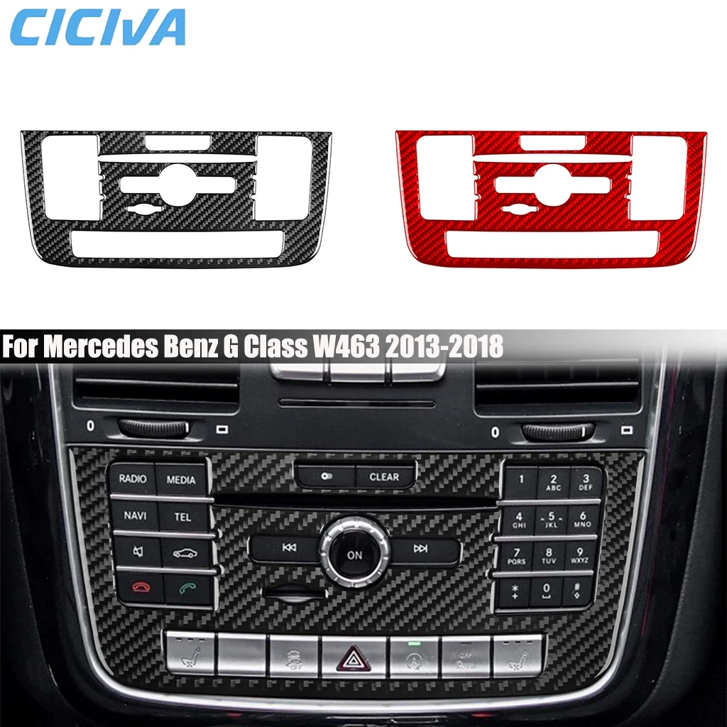 Carbon Fiber Car Accessories Center Console Radio CD Player Cover Sticker Interior Trim For Mercedes Benz G Class W463 2013-2018
Carbon Fiber Car Accessories Center Console Radio CD Player Cover Sticker Interior Trim For Mercedes Benz G Class W463 2013-2018