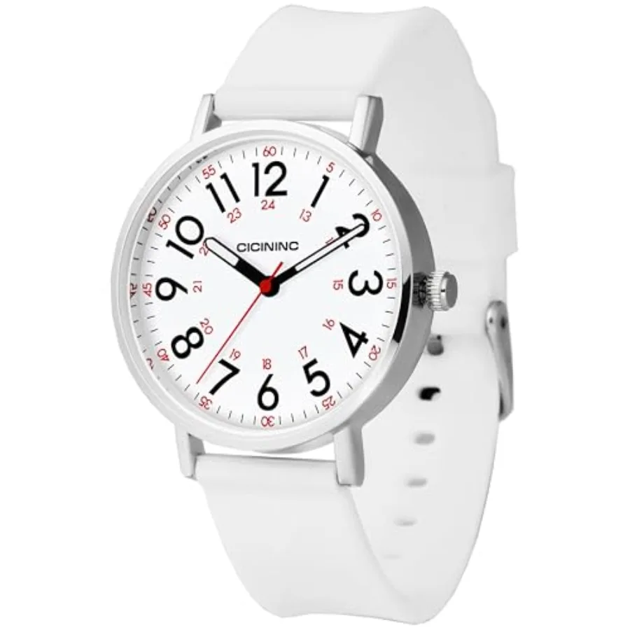 Watch with Second Hand Nursing for Women, Analog Watches for Nurses, 12/24 Hour Military Time, Easy Read Dial, Colorful Silicon
Watch with Second Hand Nursing for Women, Analog Watches for Nurses, 12/24 Hour Military Time, Easy Read Dial, Colorful Silicon
