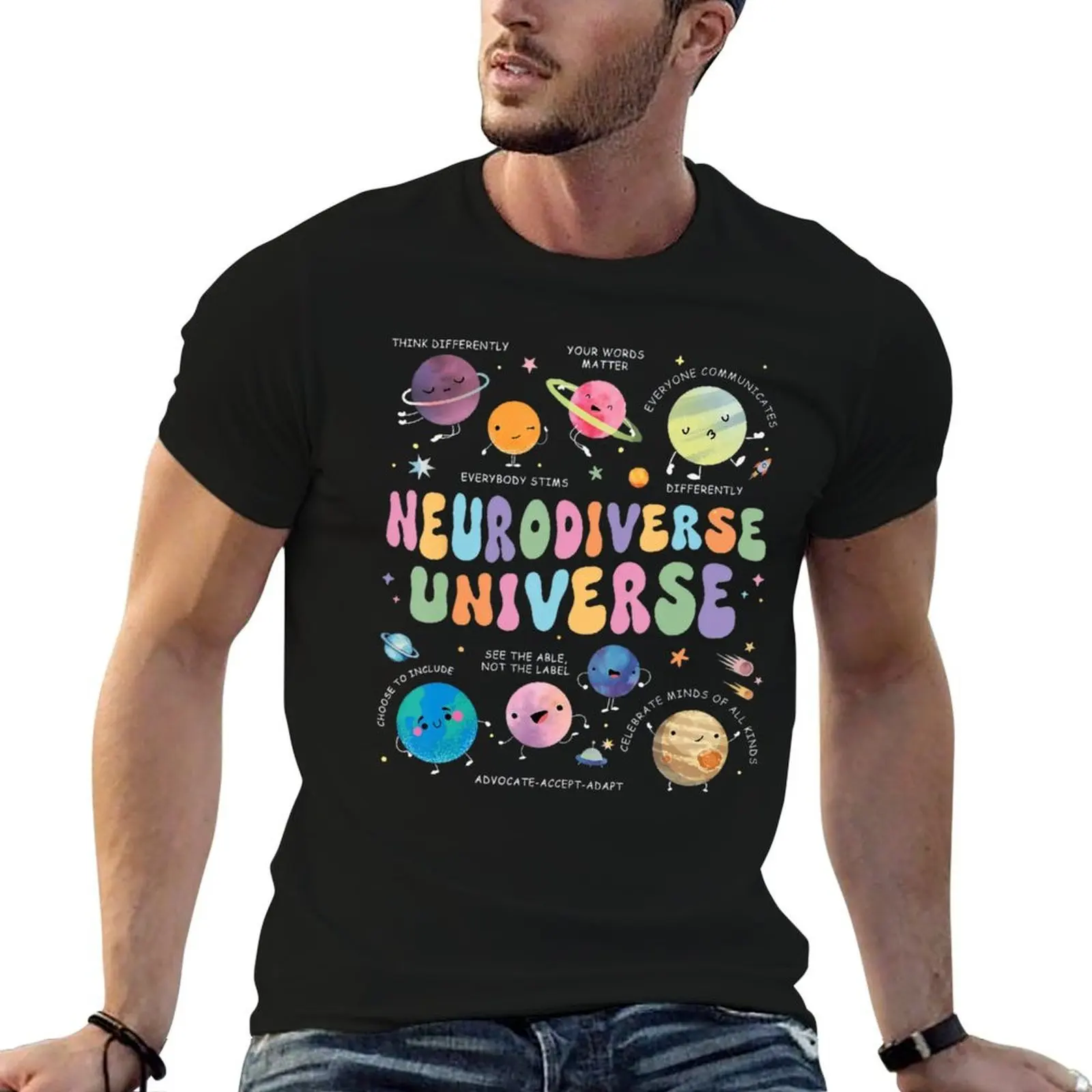 Neurodiverse Universe Autism Awareness Understand Accept Love T-Shirt t shirt custom print t shirts for man graphic tees T-Shirt
Neurodiverse Universe Autism Awareness Understand Accept Love T-Shirt t shirt custom print t shirts for man graphic tees T-Shirt