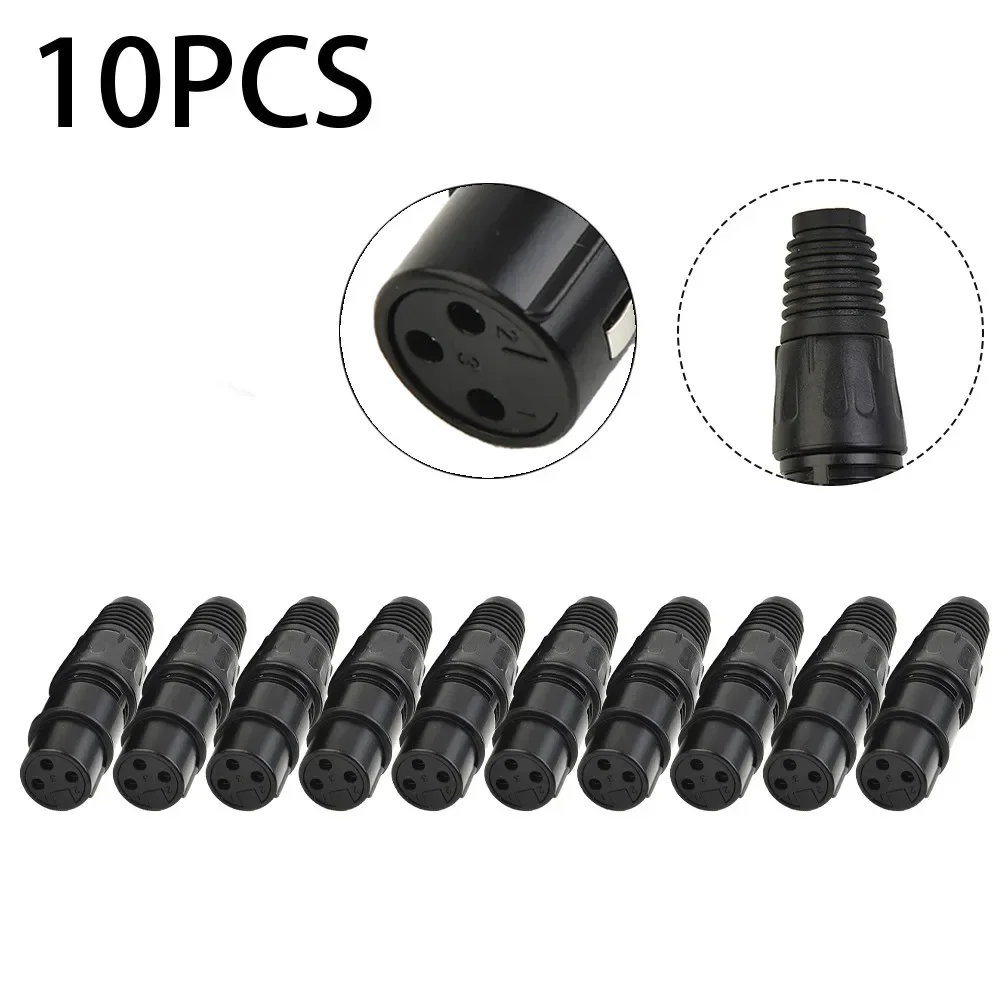 10pcs XLR DMX 3 Pin Female Connectors Microphone Audio Cables Plug Connectors MIC Snake Plug Cable Connectors Parts
10pcs XLR DMX 3 Pin Female Connectors Microphone Audio Cables Plug Connectors MIC Snake Plug Cable Connectors Parts