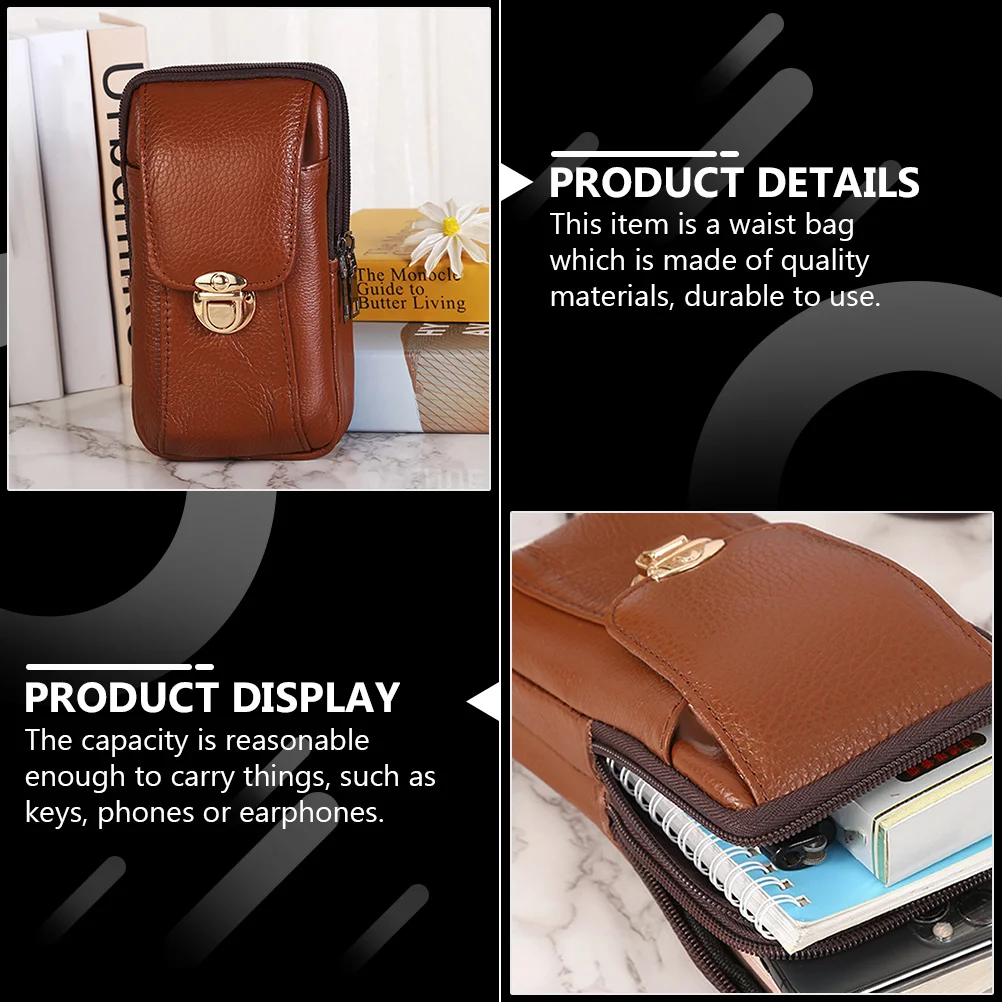 1 шт., поясная сумка премиум-класса из воловьей кожи, сумка для хранения телефона, уличная мужская дорожная сумка, портативная, легкая, прочная, универсальная поясная сумка 
1 шт., поясная сумка премиум-класса из воловьей кожи, сумка для хранения телефона, уличная мужская дорожная сумка, портативная, легкая, прочная, универсальная поясная сумка