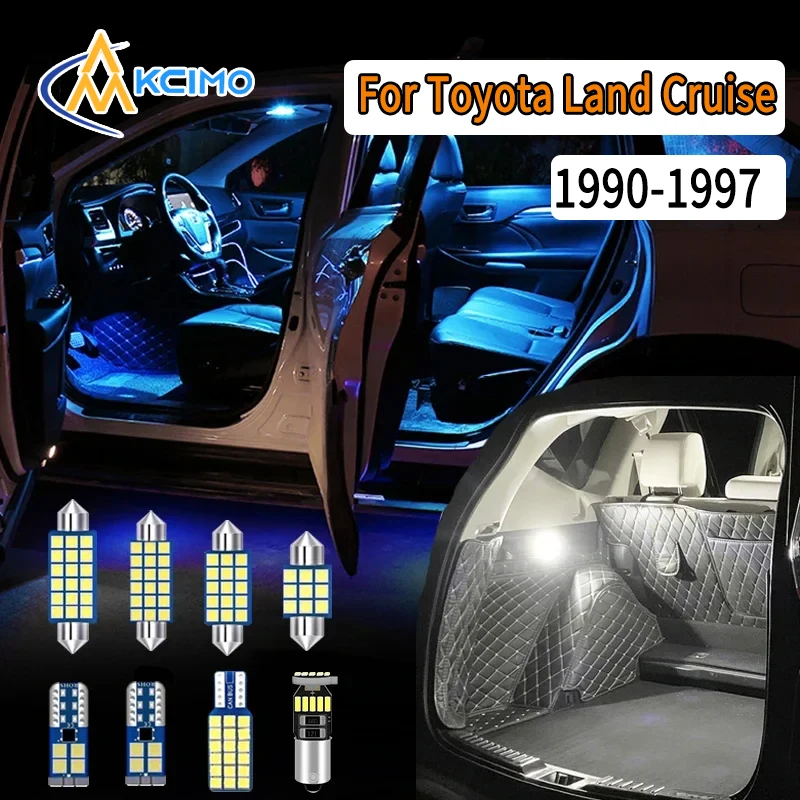 LED Interior Light Kit Canbus For Toyota Land Cruise 80 LC80 1990-1997 Super Bright Dome Map Door Lights Easy Install Bulbs Set
LED Interior Light Kit Canbus For Toyota Land Cruise 80 LC80 1990-1997 Super Bright Dome Map Door Lights Easy Install Bulbs Set