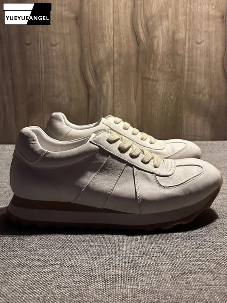 Top Quality Mens Leisure Style Solid Color Horsehide Sneakers Comfortable Breathable Lightweight Round Toe Lace-Up Casual Shoes
Top Quality Mens Leisure Style Solid Color Horsehide Sneakers Comfortable Breathable Lightweight Round Toe Lace-Up Casual Shoes