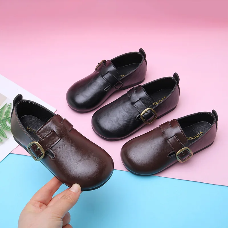 Children Flat Shoes for Winter Kids Non-slip Soft Sole 2024 Brand New Boys Girls Leather Shoes Warm Retro Trendy
Children Flat Shoes for Winter Kids Non-slip Soft Sole 2024 Brand New Boys Girls Leather Shoes Warm Retro Trendy